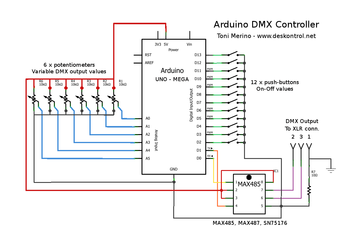 Blog Toni Merino Deskontrol Small Arduino Dmx Controller